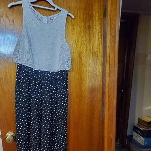 Emerald Sundae, Women's Size Small, and White shirt with Polka Dot on Pants